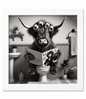 Highland Cow Bathroom Print