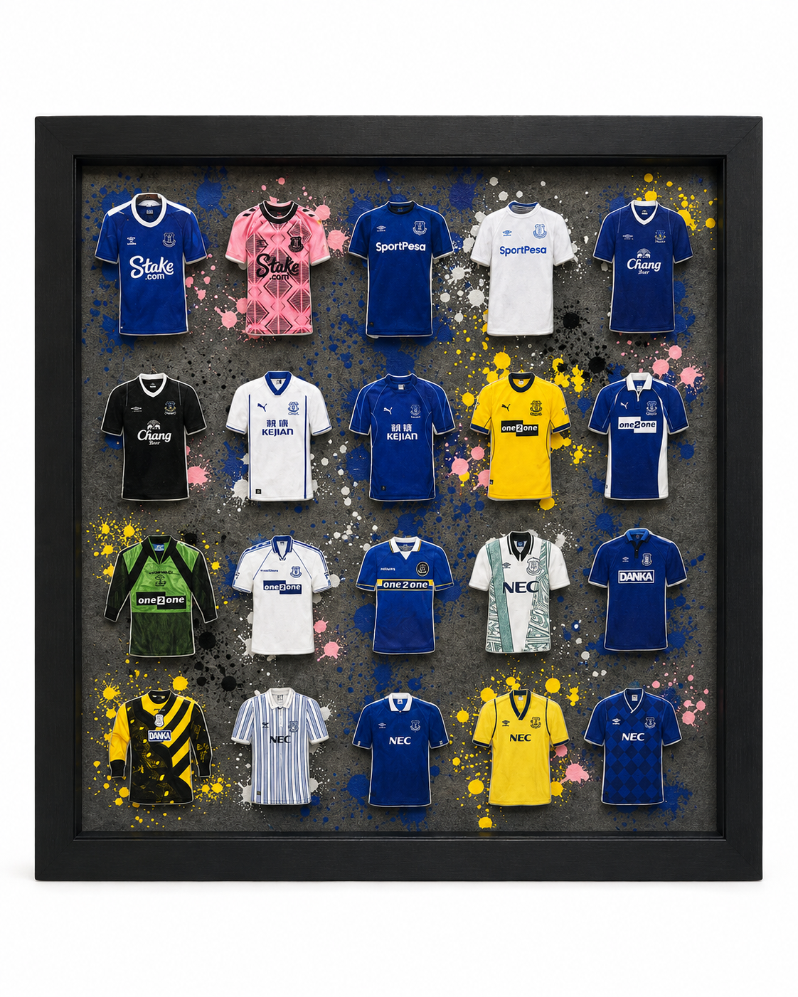 Everton FC Evolution Framed Wall Art