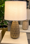 Golden Honeycomb Table Lamp