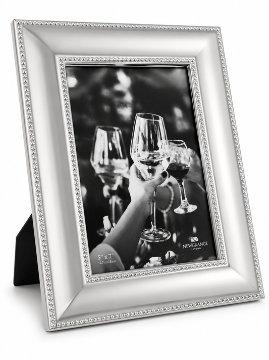 Silver Beaded Photo Frame