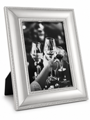Silver Beaded Photo Frame