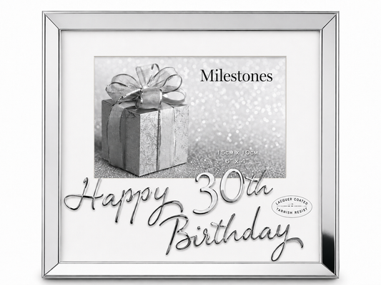 30th Birthday Milestone Photo Frame