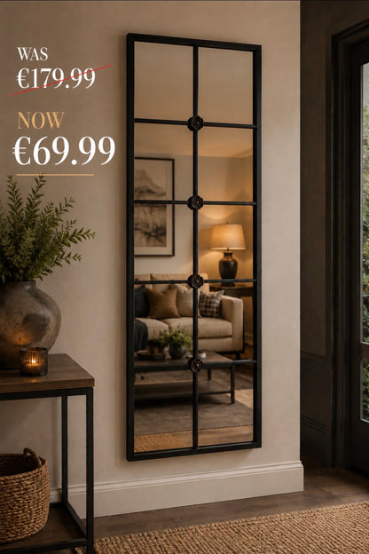 Industrial Window Style Mirror