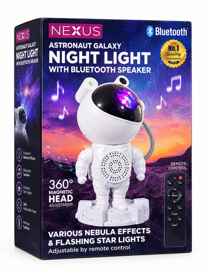 Nexus Astronaut Galaxy Night Light with Bluetooth Speaker