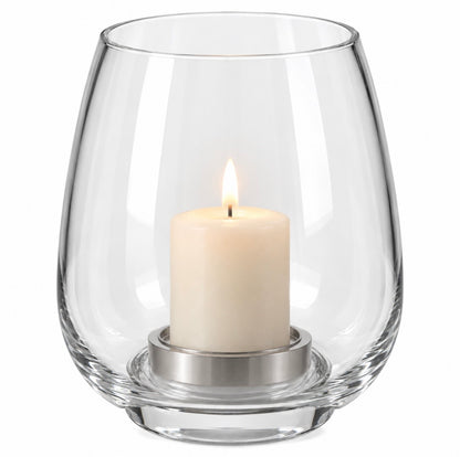 Clear Glass Hurricane Candle Holder