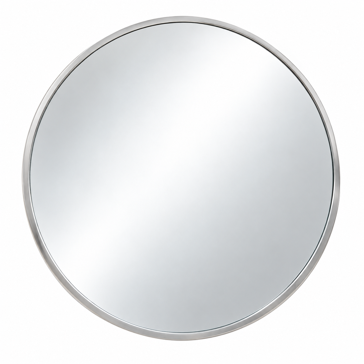 Silver Round Wall Mirror