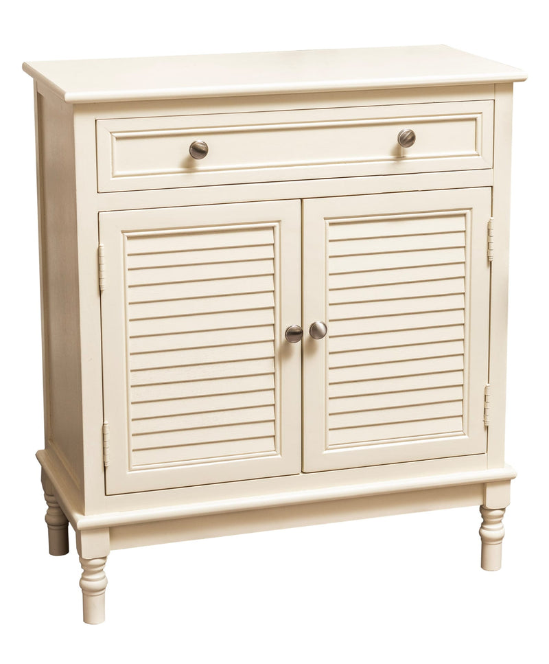 THE GRANGE COLLECTION ANTIQUE PEARL 1-DRAWER 2-DOOR CABINET 66X32X75CM