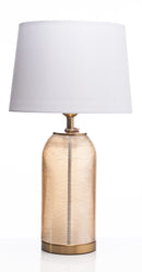 Amber Glass Table Lamp