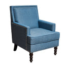 Linen Armchair in Navy