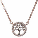 Rose Gold Tree Of Life Pendant