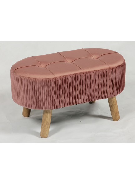 THE GRANGE COLLECTION PINK FOOT STOOL