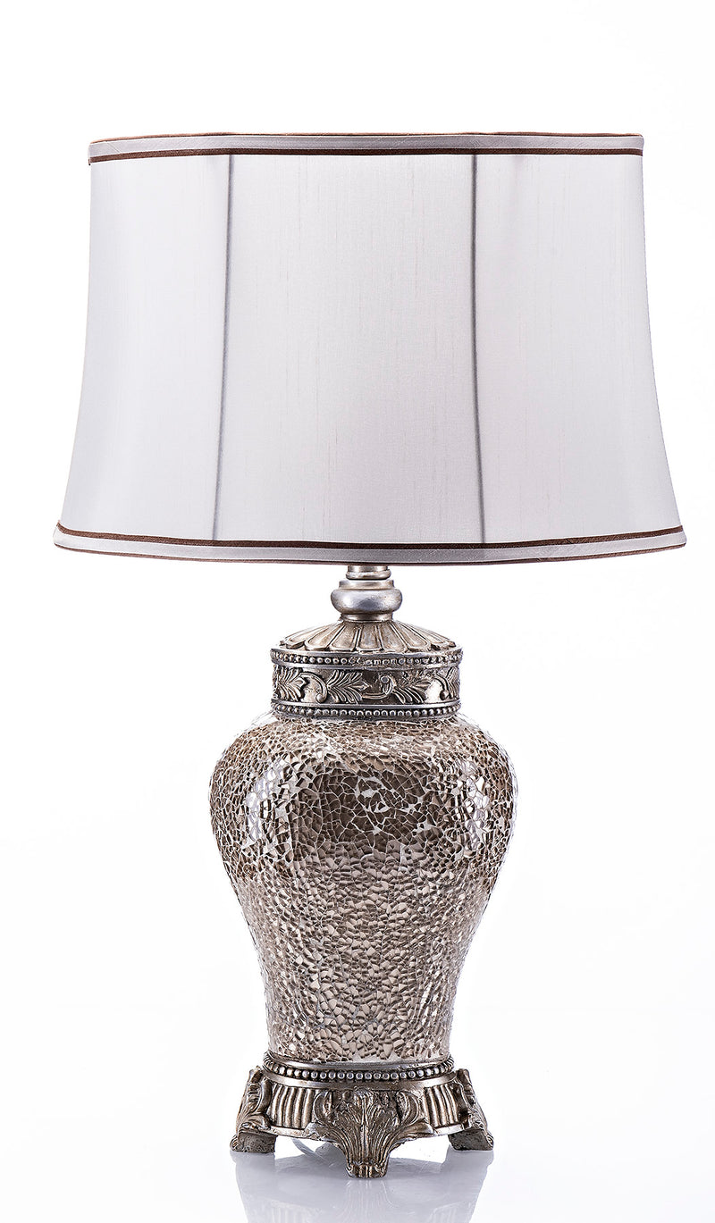 Grange Ivory Crackle Lamp LF46