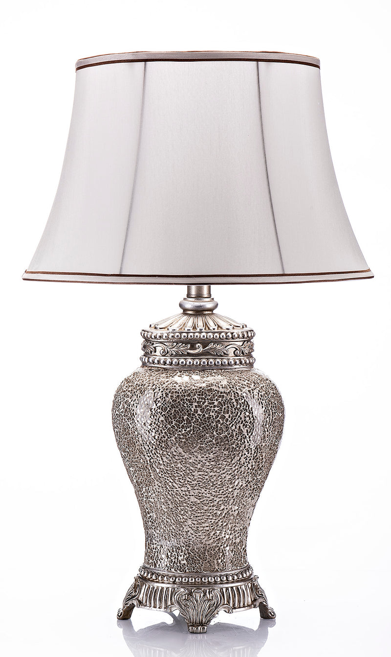 Ivory Crackle Lamp from Grange Collection