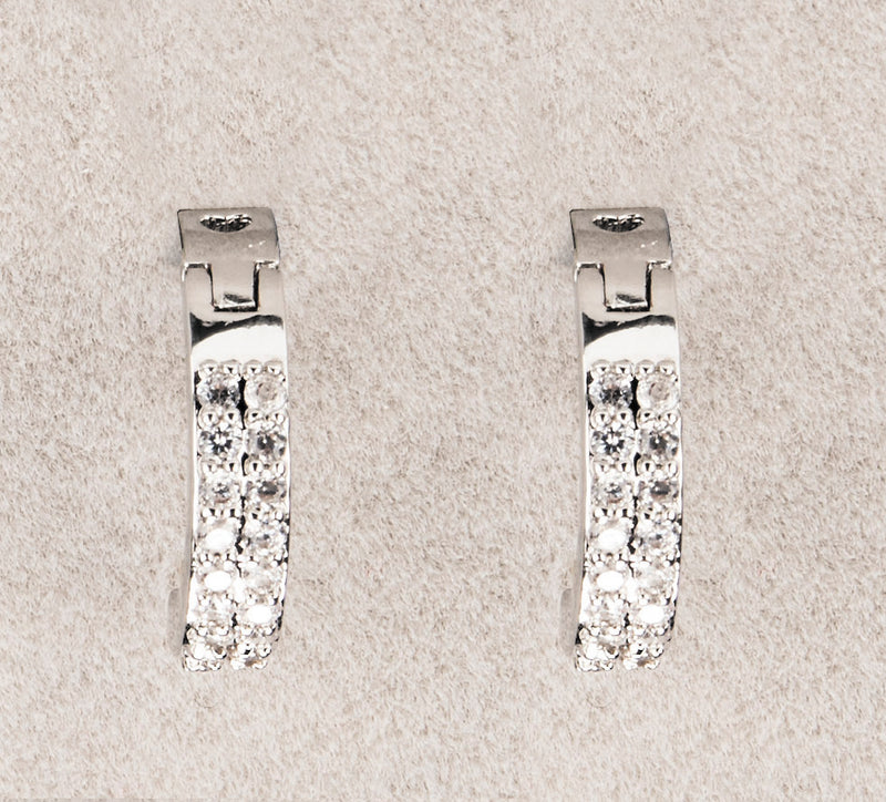 Newgrange Living Diamante Hoop Earrings