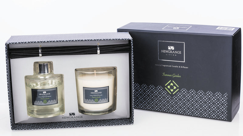 Summer Garden Luxury Candle & Diffuser Set